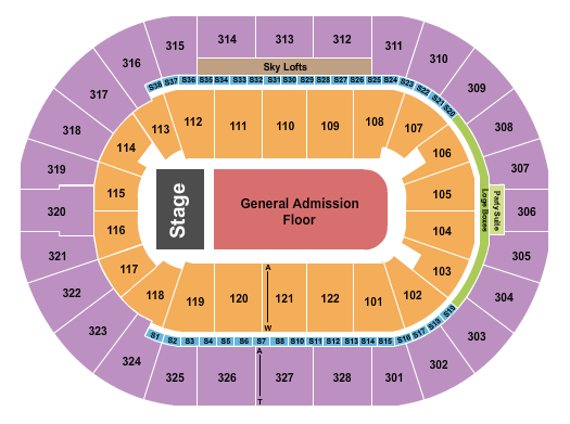 BOK Center Suicideboys Seating Chart
