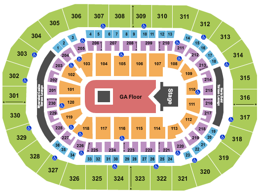 Paycom Center Suicideboys Seating Chart